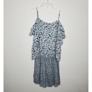 YFB Young fabulous & broke cold shoulder floral print tunic size M